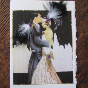 Art Deco &quot;Beautiful Dreamers&quot; 5x7 note card
