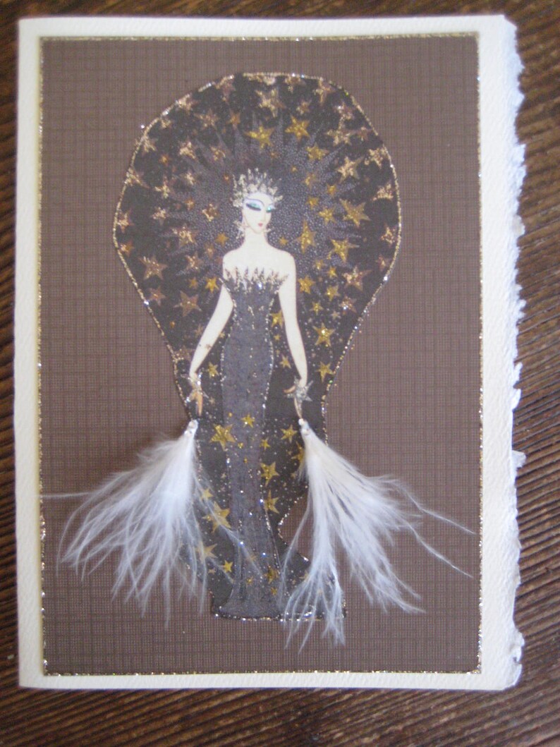 Erte fashion illustration Starstruckfashion print Etsy