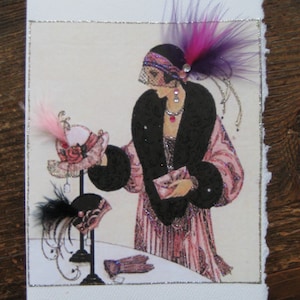Carte de mode Art Déco « Hat Shop »