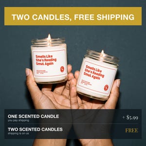 Funny Smut Reader Candle Gift for Her, Smut Gifts, Romance Reader Present for Best Friend, Book Group Gift, 9oz Soy Wax Candle B179 image 8