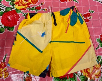 80s style swim trunks