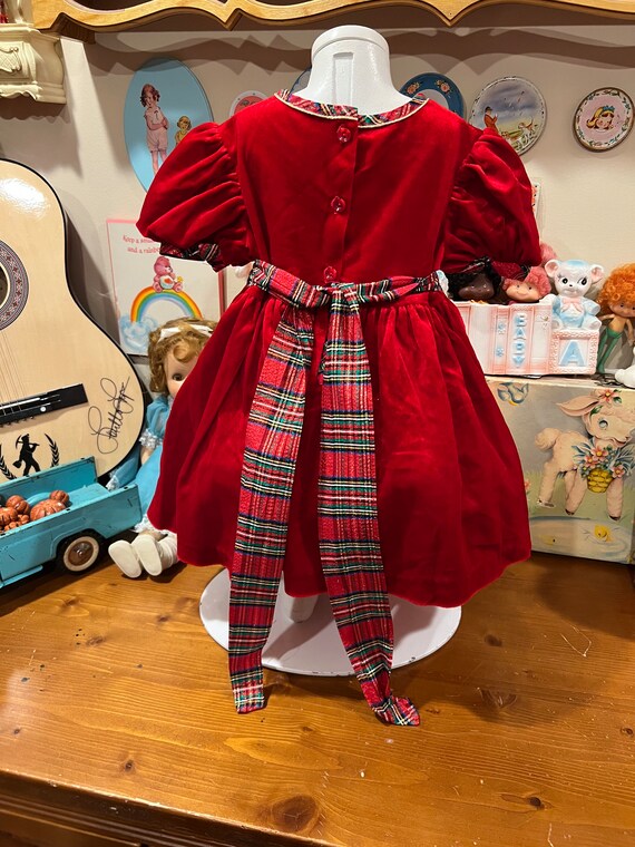 18/24 Months Red Velvet Dress - image 4