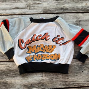 18/24 Months Vintage Disney Mickey Mouse "Catch It" Sweatshirt image 7