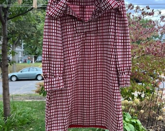 Vestido de los años 70 hecho a mano, talla 6/7