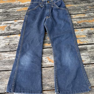 7/8 Kids 7os Red Snap Flare Jeans