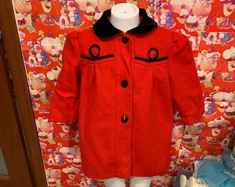 Manteau habillé rouge 4T