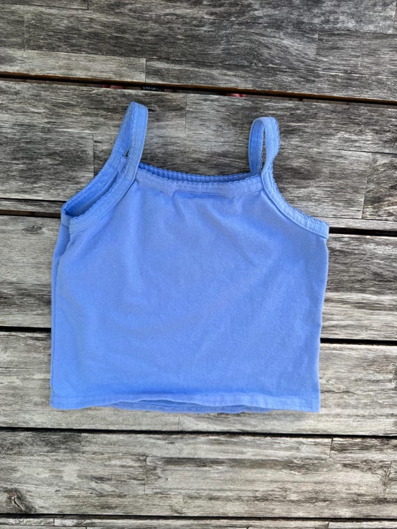 18/24 Months 1990s Okie Dokie Blue Floral Tank View 6