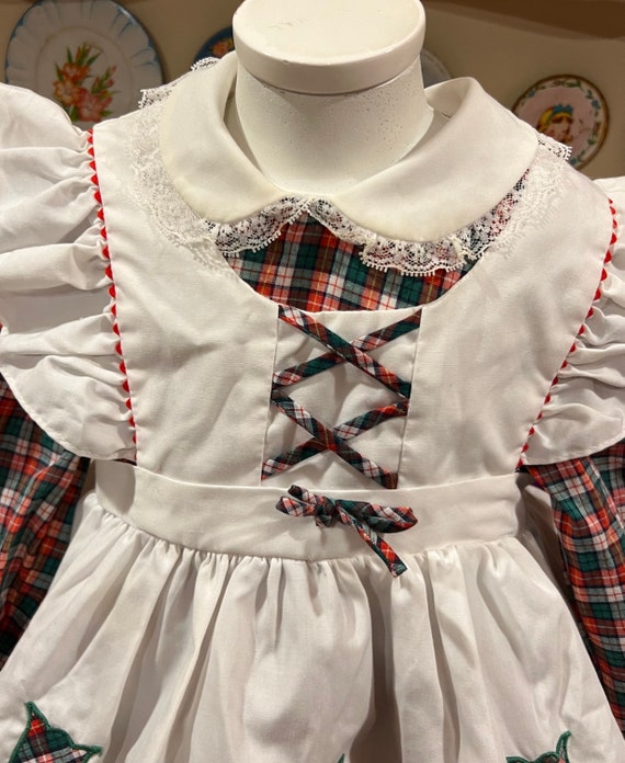 2T 1980’s Baby Togs Apron Dress - image 5