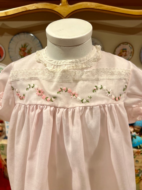 6-9 Months Pink Rosebud Dress - image 3