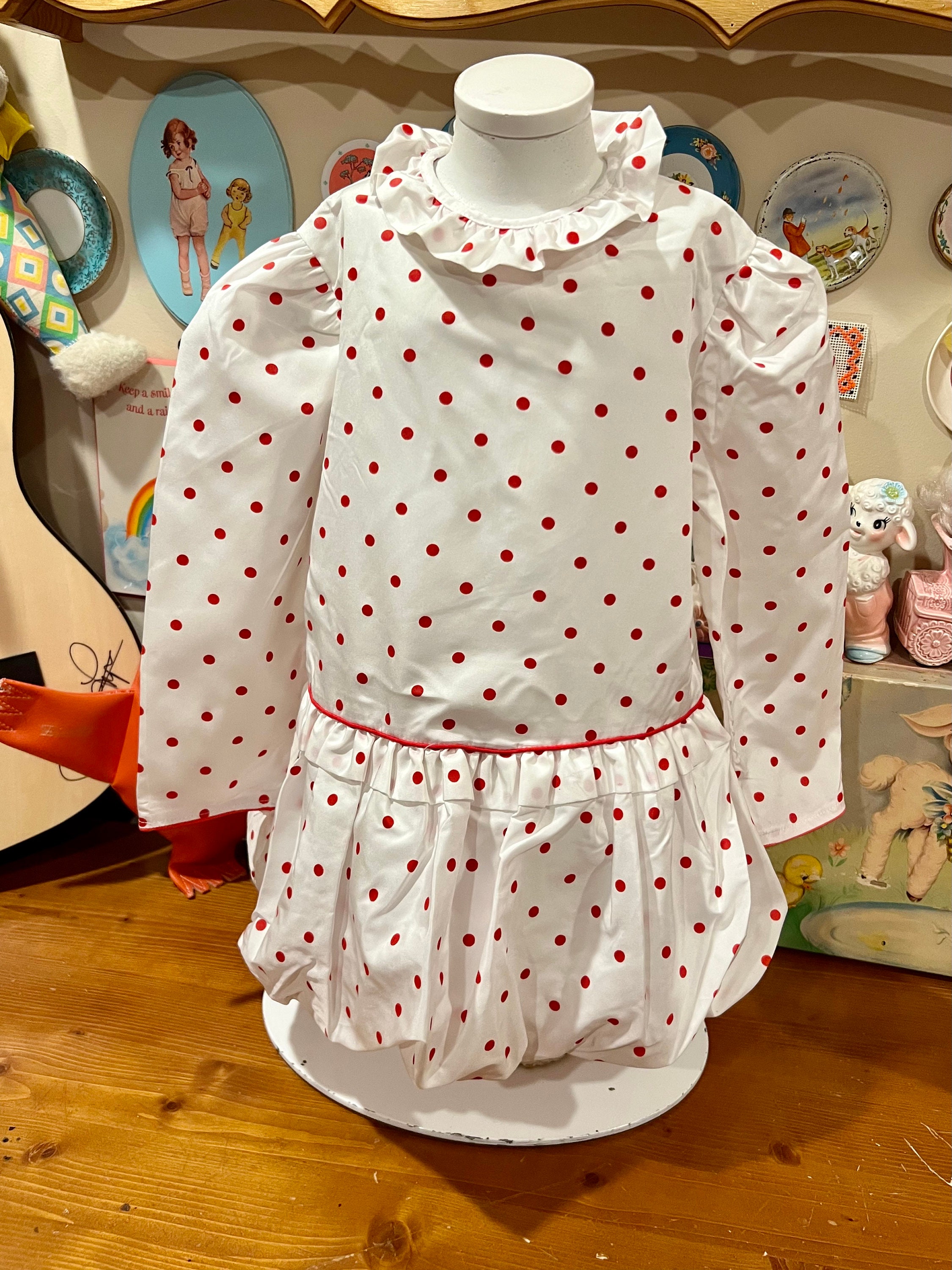 Robe Fleurie à Pois Jessica Ann Taille 4T - Occasion Très Bon état Pour Petite Fille