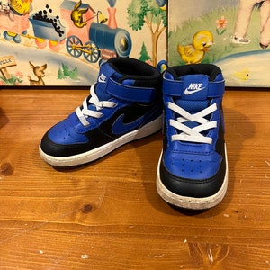 8C Toddler Nikes Blue and Black