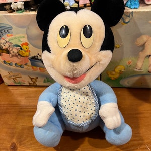 1980s Baby Mickey Plush - Etsy