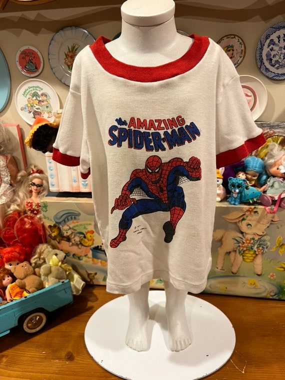 4/5T Spiderman 70’s Ringer T-Shirt - image 2