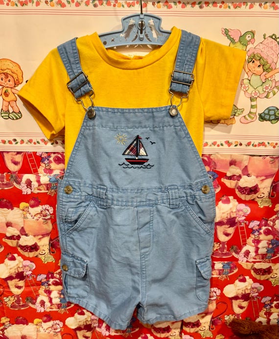 3T Children’s Place Sailboat Shortalls Set