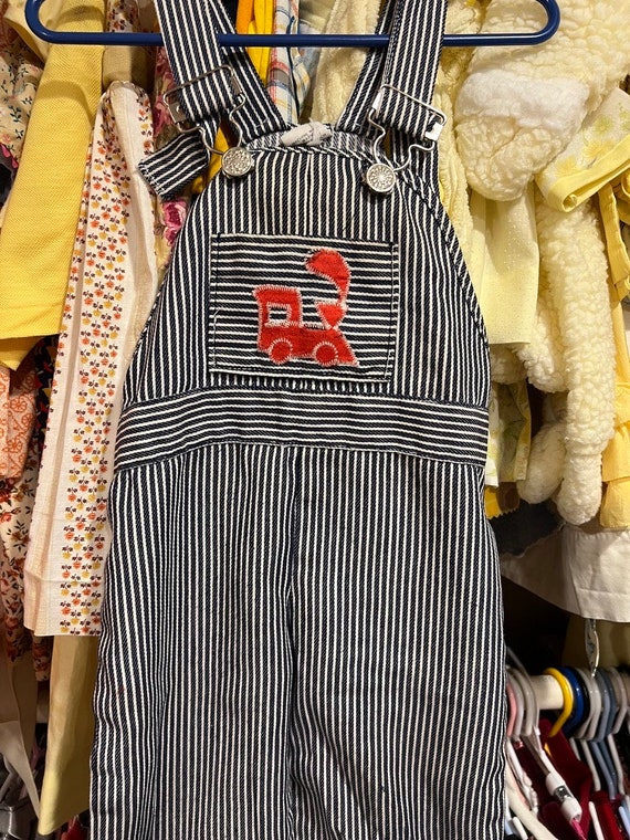 18-24 Months Sears Train Overalls - image 3