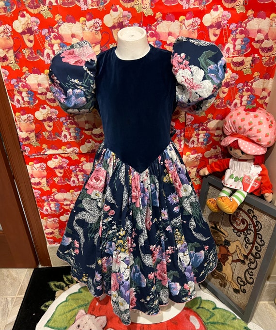 7/8 Kids Circle Skirt Floral Dress