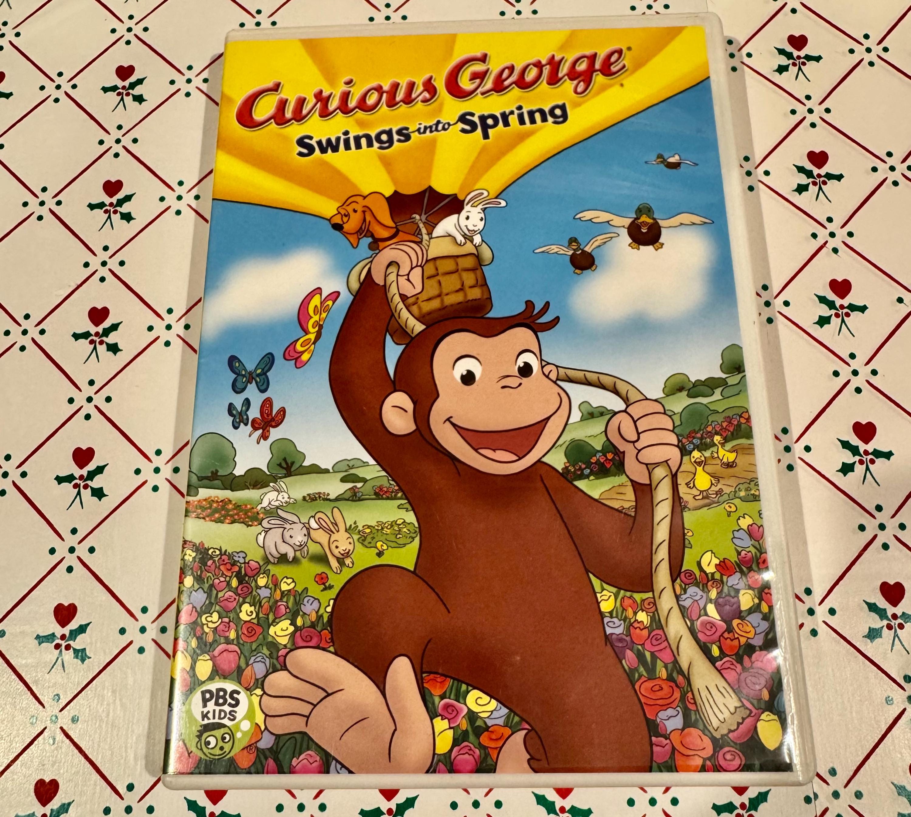 Curious George Swings Into Spring DVD - Etsy