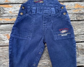 Vintage 70s Oshkosh B'gosh Blue Denim Jean Overalls 18/24