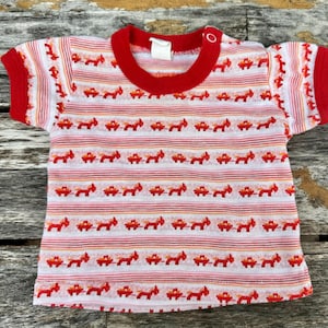0-6 Months 70s Donkey Cart Ringer Tee