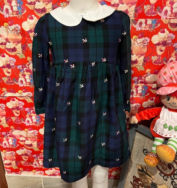 Gap plaid dress hot sale