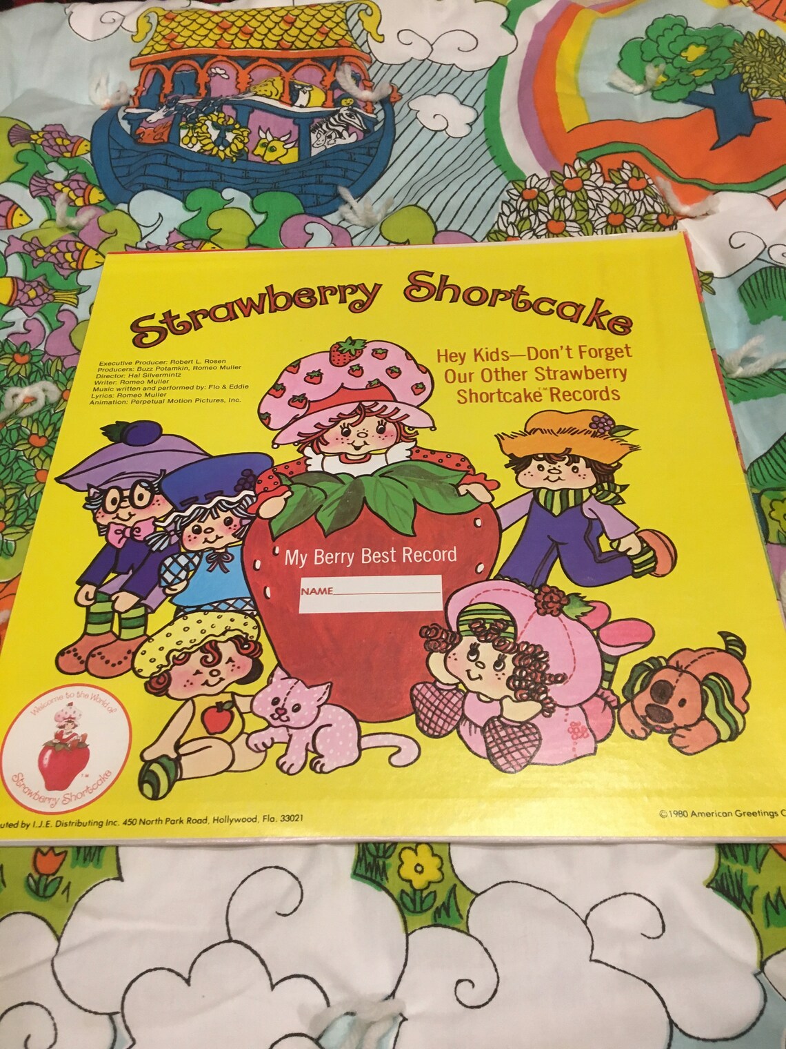 Strawberry Shortcake Record Etsy