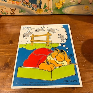 Vintage Garfield Puzzle - Playskool Nap Time