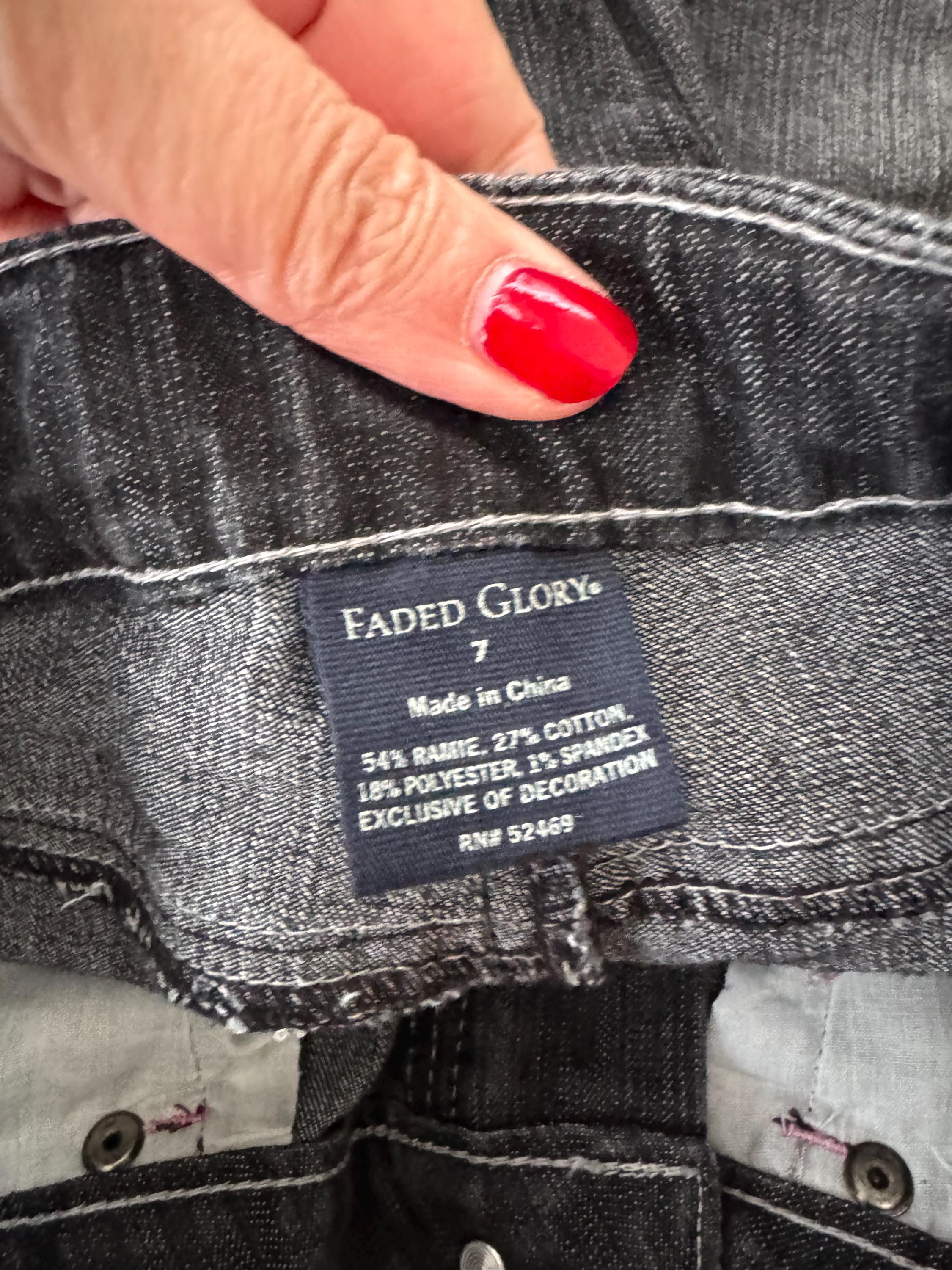 y2k♡GLORY ブーツカットデニム 6/7 Kids Y2k Sparkle Jeans Boot Cut Faded Glory - Etsy