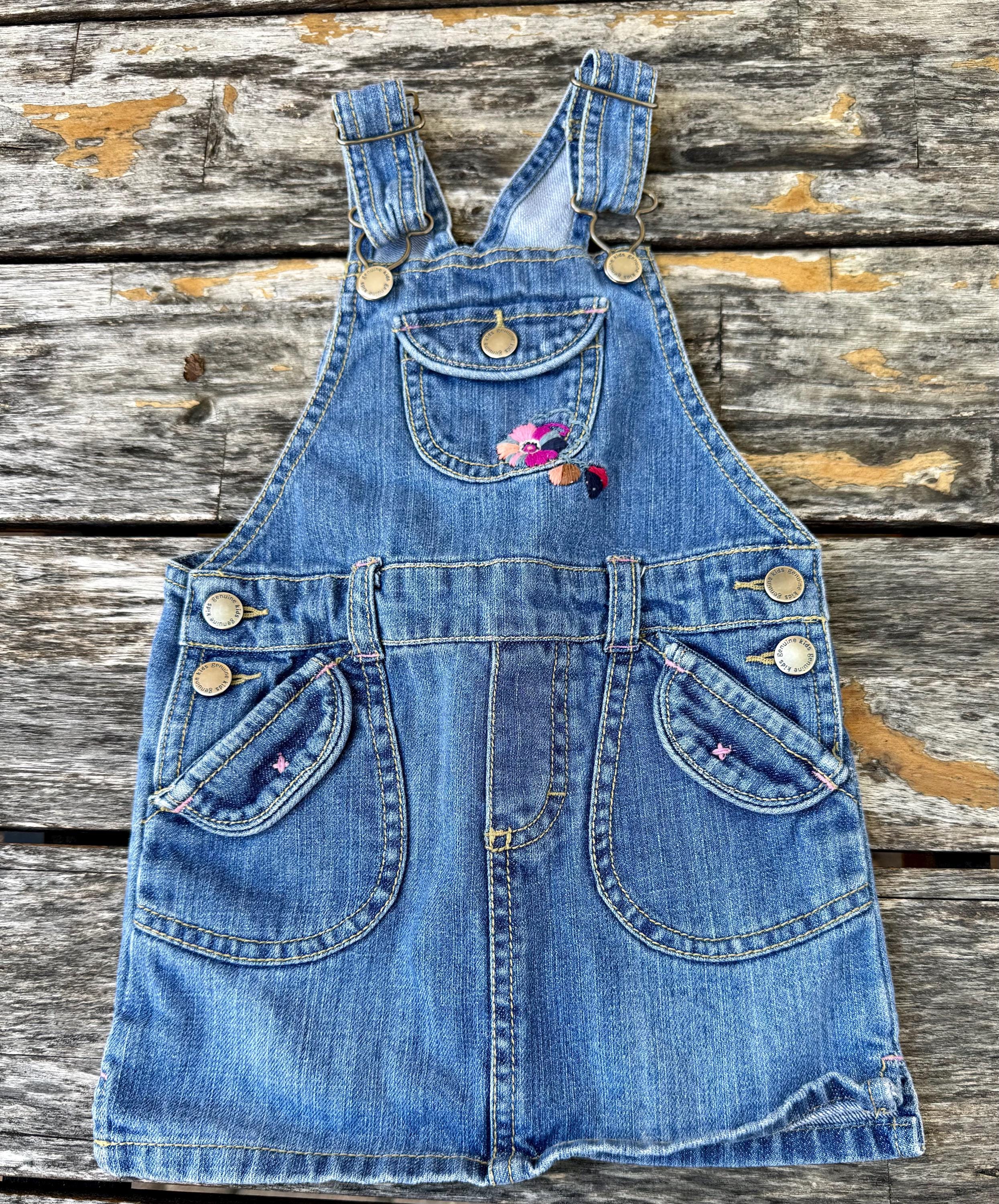 vintage gymboree ワンピース　キッズビンテージ　oshkosh 18 Months Y2K Denim Dress Genuine Kids Oshkosh Collab - Etsy Israel