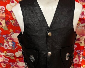 4/5 Gilet en cuir pour enfants