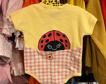 9～12ヶ月用 ヴィンテージベビーブルーロンパース - Etsy 日本