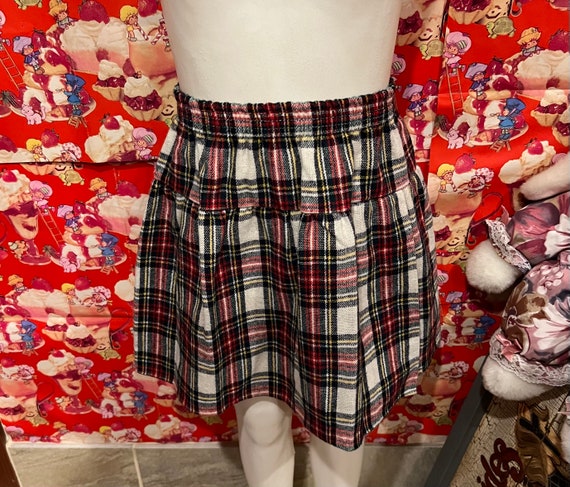 5/6 Plaid Skirt NOS 80s - image 1