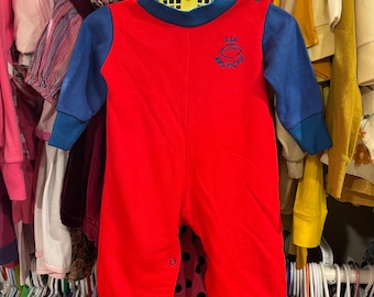 Mono de fútbol de los años 80 para bebé de 6 a 9 meses