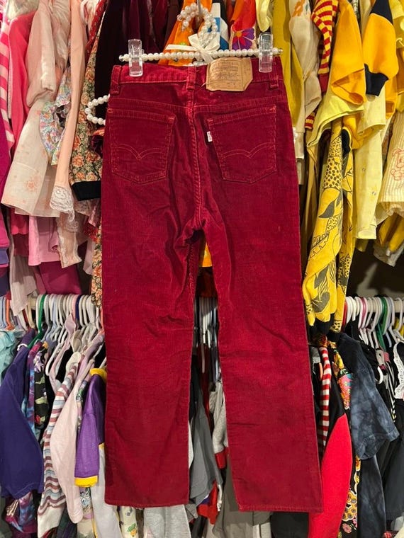 12/14 Kids Levis Corduroy Pants 24 Inch Waist - image 3