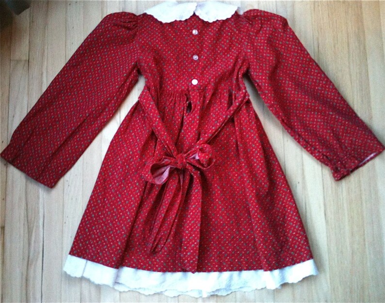 Polly Flinders Smocked Holiday Dress Girls 5 image 4