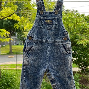 vintage oshkosh アシッド　オーバーオール Acid Wash Oshkosh - Etsy