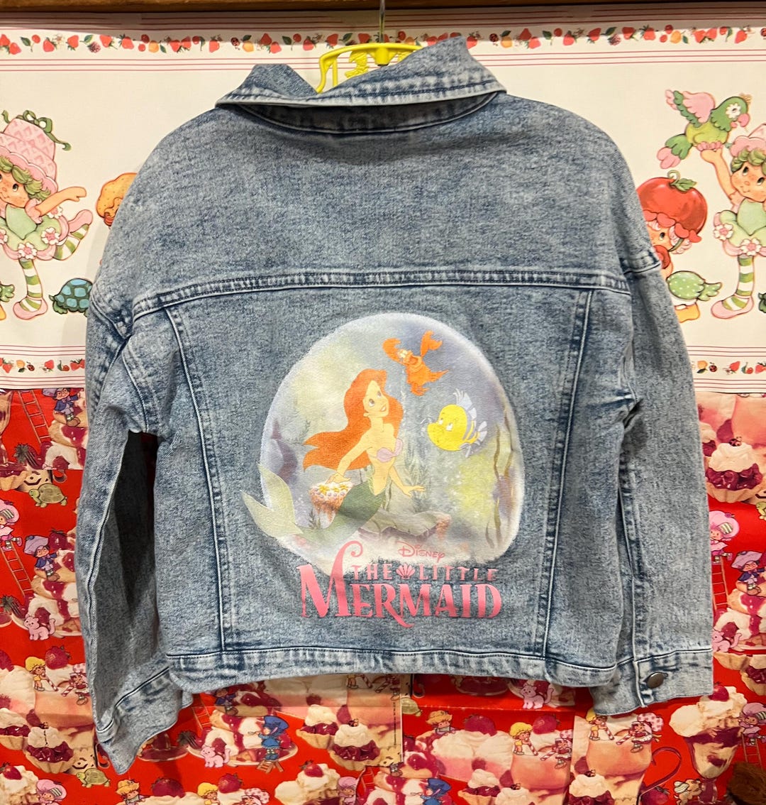 女の子用 5/6 ディズニー リトルマーメイド ジーンズジャケット - Etsy