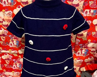 5T Kids 60s Knit Shift Dress