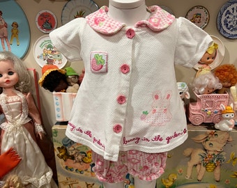 3/6 Months Strawberry Bunny Outfit