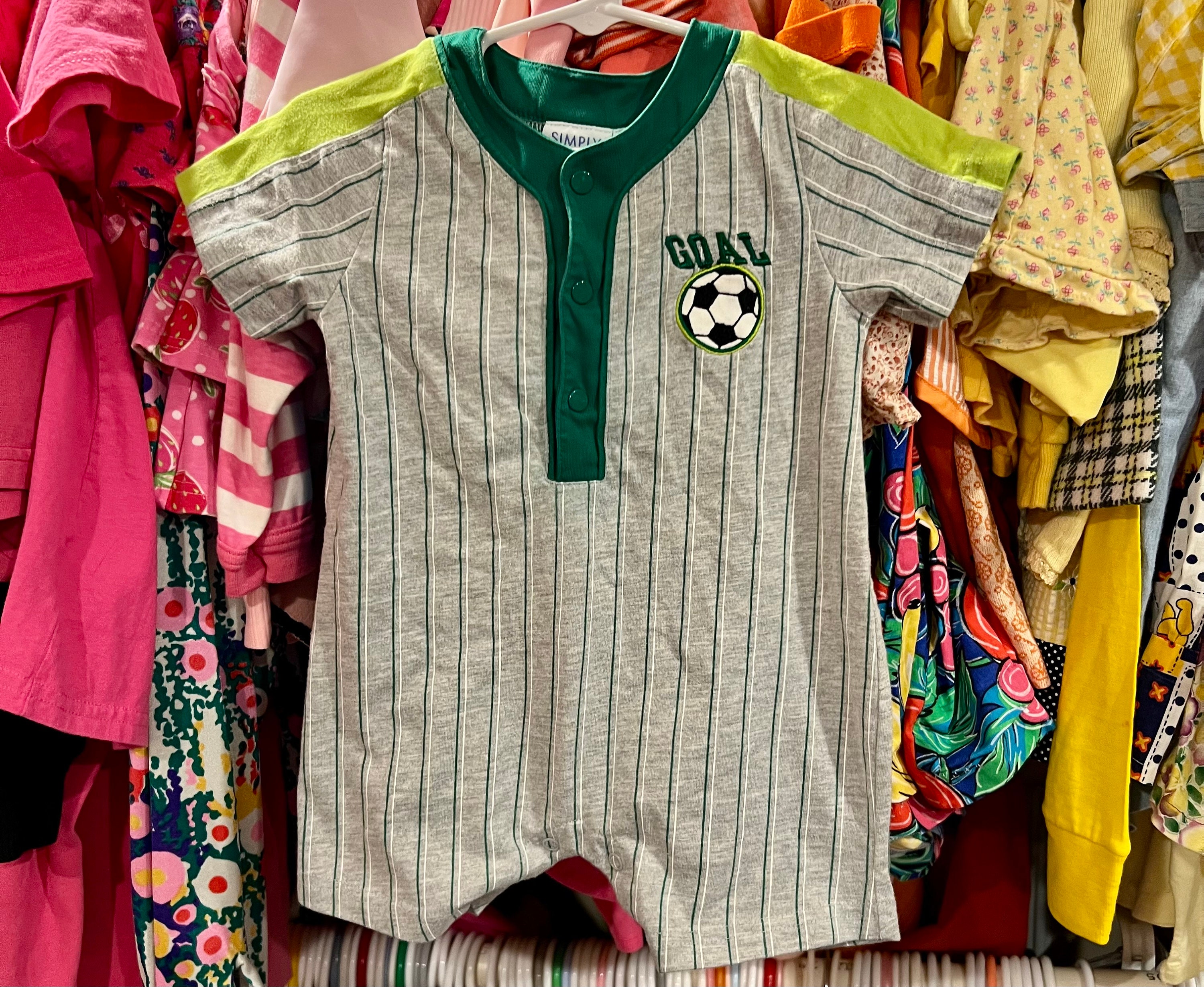 9-12 Months Soccer Romper 90s - Etsy