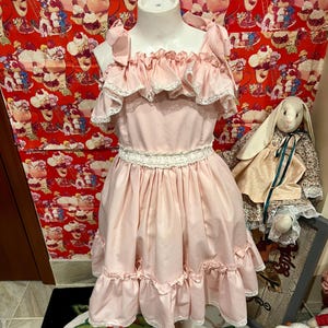 6/7 Pink Ruffle Dress