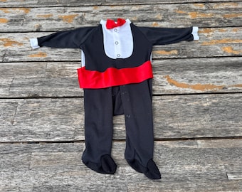 0/3 Months Vampire Footie Mini Dracula