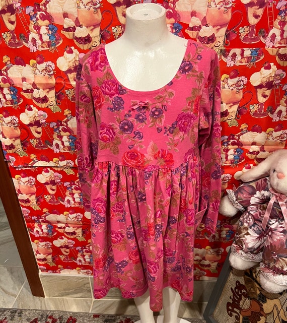 7/8 Floral 90s Dress - image 1