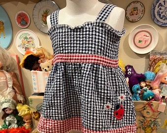 0-3 Months Ladybug Dress