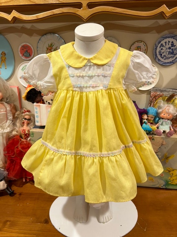 6-9 Months Yellow Baby Dress - image 1