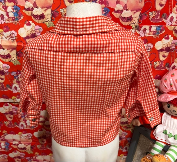 2T Red Gingham Snap Shirt - image 3