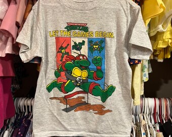 8/10 Ninja Turtles T-shirt voor kinderen, jaren 90