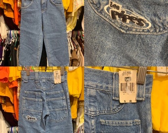 NOS Kids 5 Regular 90s Lee Pipes Jeans 