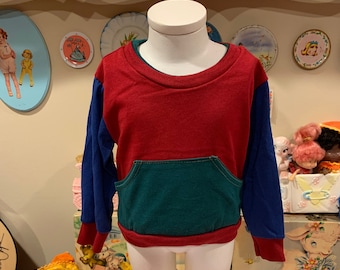 T-shirt met kleurvlakken 9/12 maanden, jaren 90