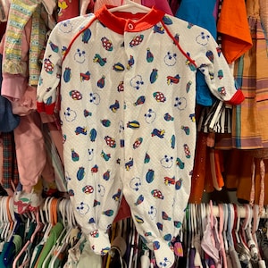 6-9 Months Baby 80’s Footie