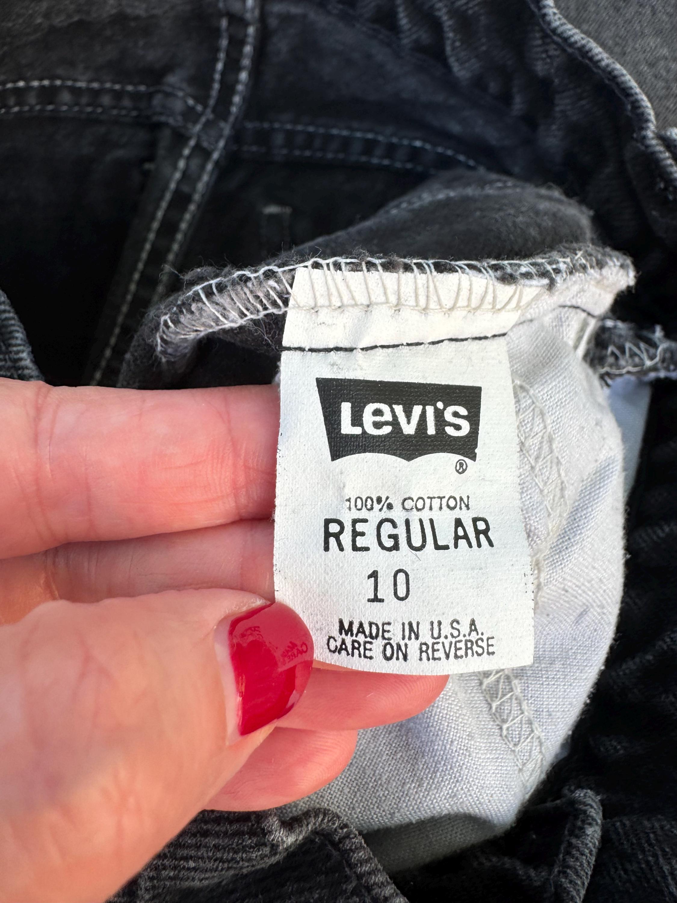 8/10 Kids Black Levis White Tab 22 Inch Waist - Etsy